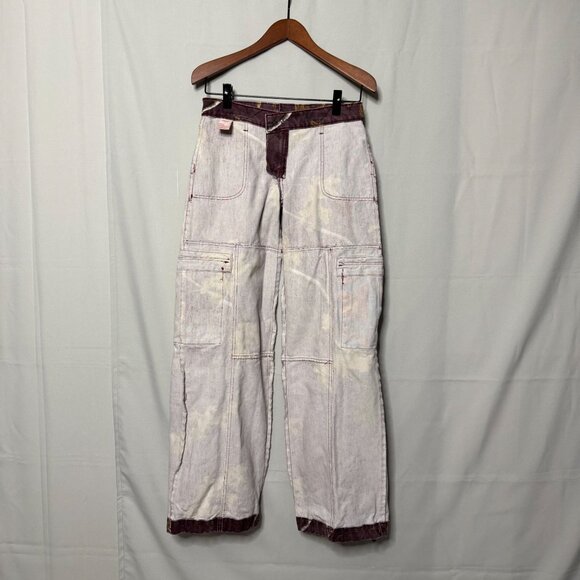REVICE Purple Cargo Flare Jeans - Picture 10 of 15